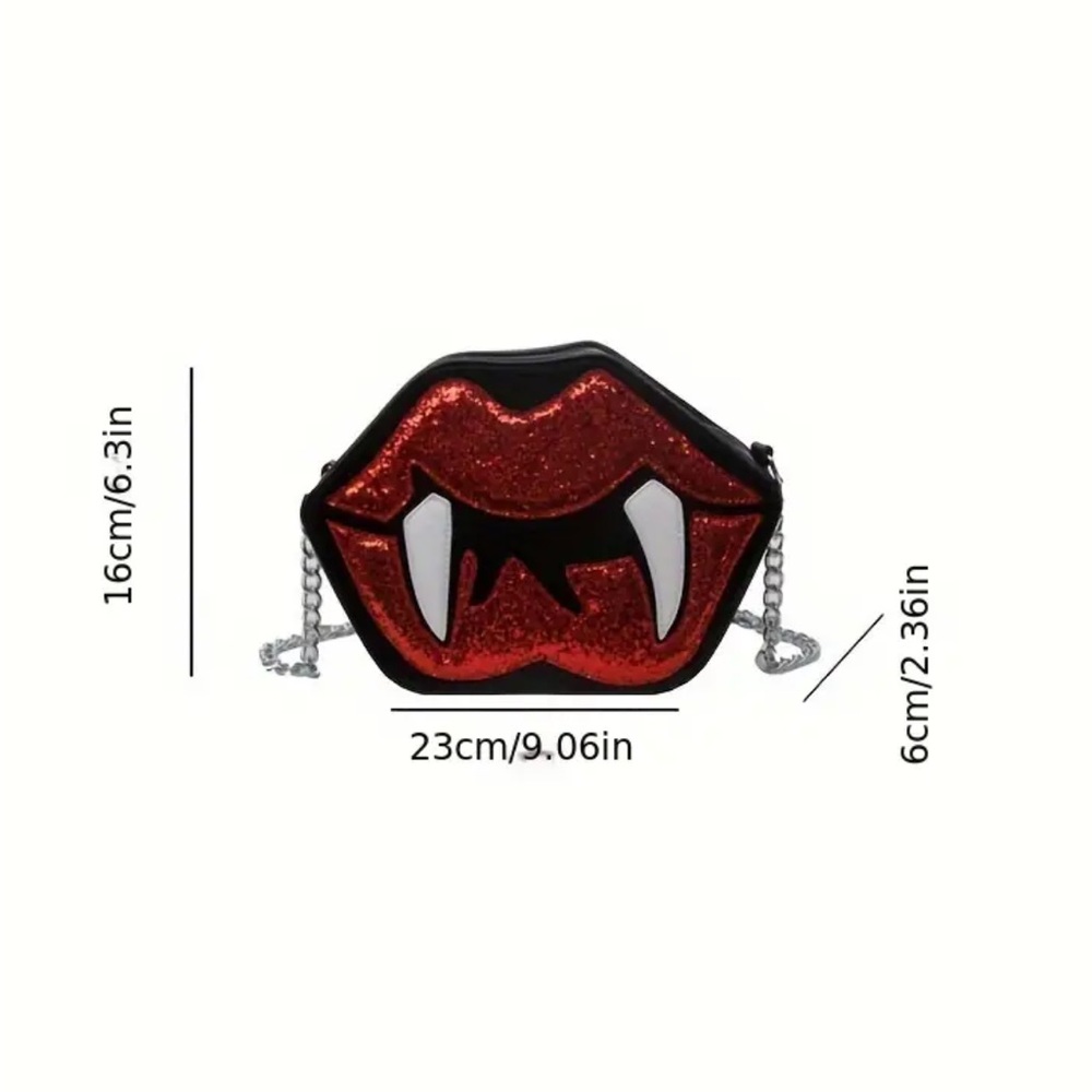 Vampire Lips Crossbody Purse - Picture 3 of 3